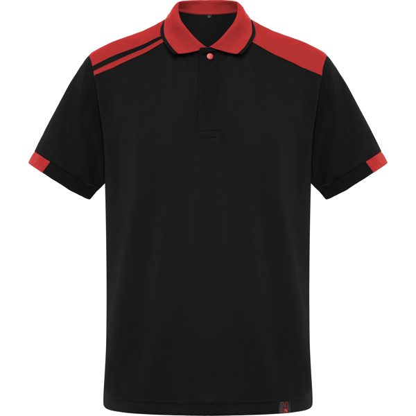 camiseta samurai/negro/rojo