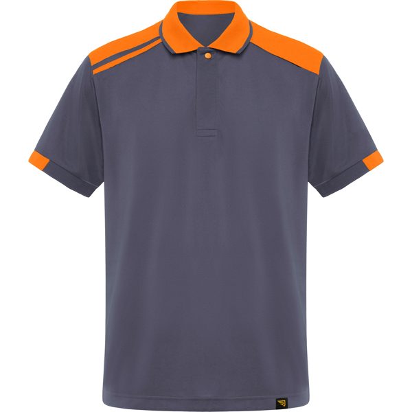 camiseta samurai/plomo/naranja