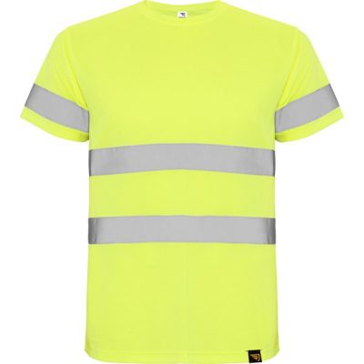 camiseta manga corta Delta/amarillo fluor