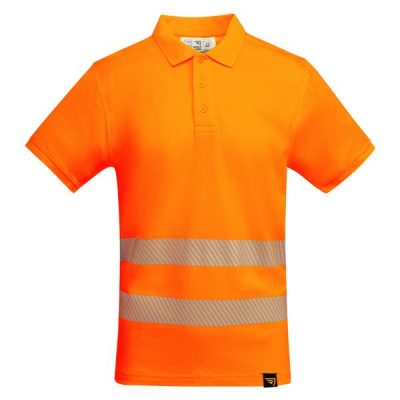 polo atrio/naranja fluor
