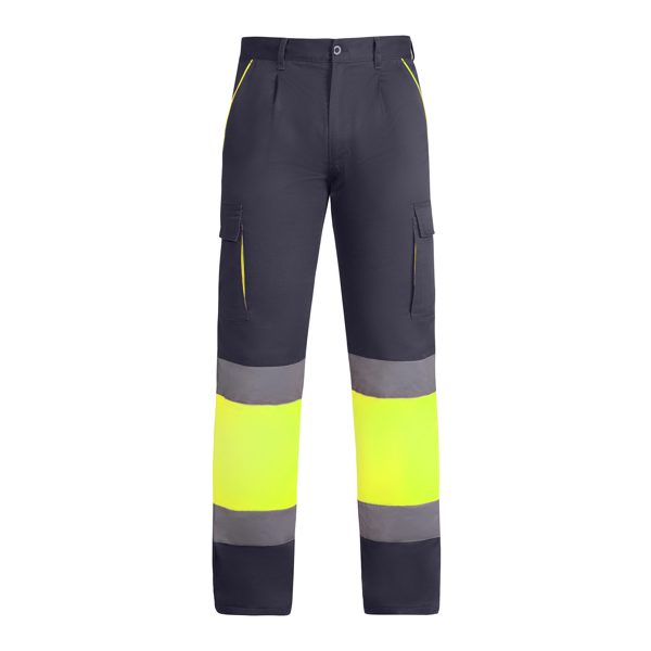 pantalon enix/ plomo amarillo fluor