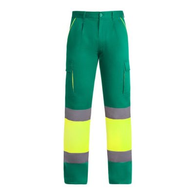 pantalon enix/verde jardin/amarillo fluor
