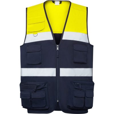 Chaleco beta/amarillo fluor/marino