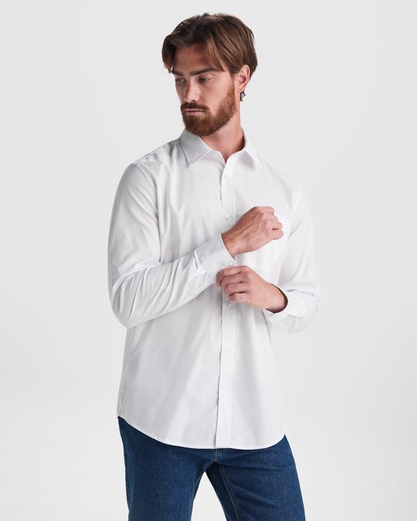 camisa AIFOS L/S/blanca