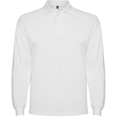 Polo estrella L/S/blanco