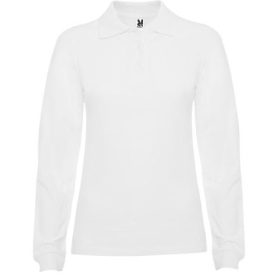 Polo estrella woman L/S/blanco