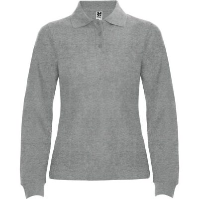 Polo estrella woman L/S/gris vigore