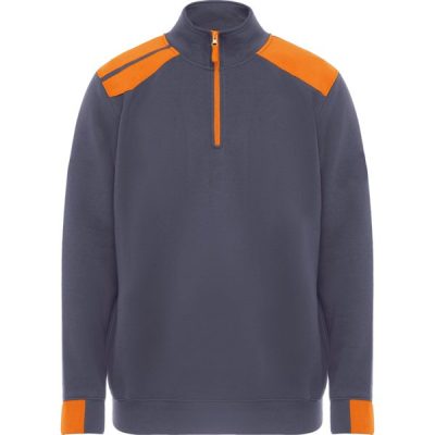 sudadera maverick/plomo/naranja