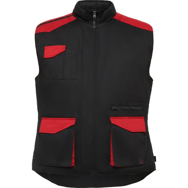 chaleco armada/rojo/negro